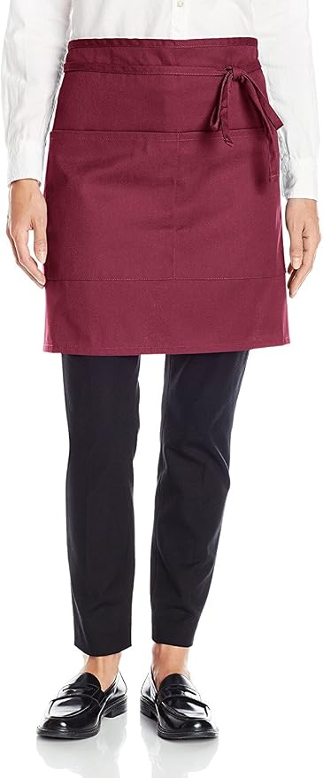 Uncommon Threads Unisex Half Waist Apron with Two Pockets by Uncommon+Threads