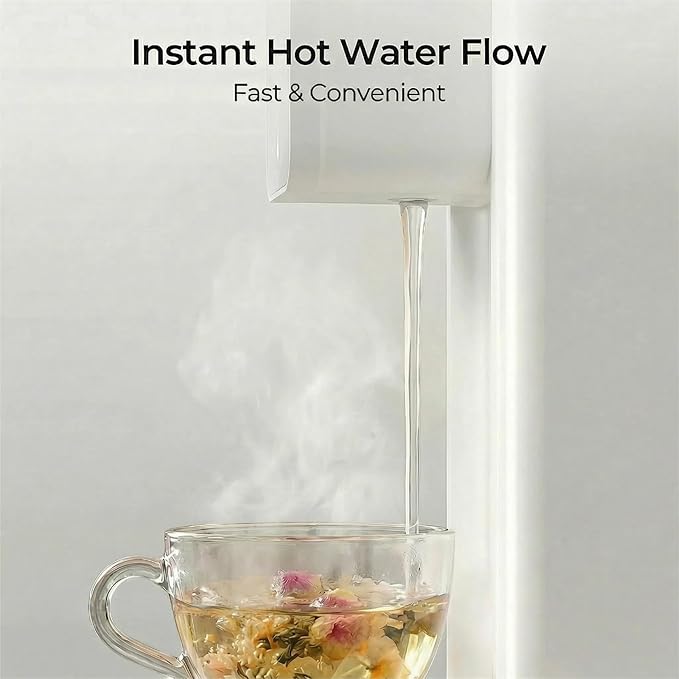 Instant Hot Water Dispenser for Quick Heating & Dispense,Adjustable Temperatures & 3 Water Volume Dispense, Removable 100 Ounce 3L Water Tank Capacity, BPA Free