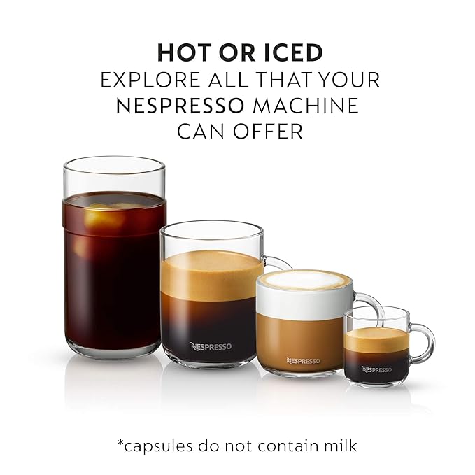 Nespresso Capsules Vertuo, EspressoVariety Pack, Medium and Dark Roast Espresso, 50-CountEspresso-Pods, Brews 1.35oz, (Pack of 2)