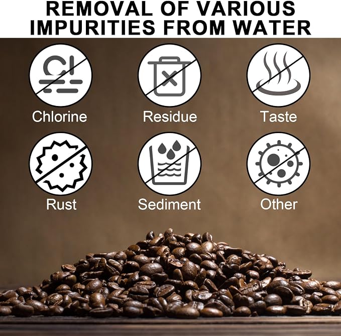 Espresso Maintenance Kit Compatible with Ninja Luxe Coffee Machine, 2pcs Silicone 54mm/2.13in Backflush Discs, 4 Water Filters & 8 Espresso Care Tablets for Daily Machine Care Cafe Accessories - Image 6