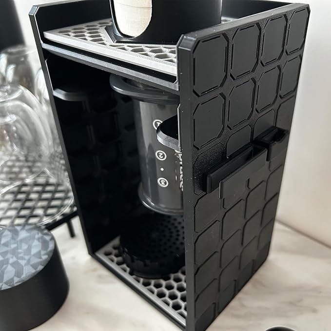 For Aeropress Go Organizer, Compact Organizer Stand , Accessories, Filters, Cups, Black