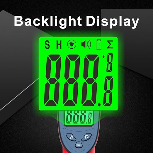 Digital Infrared Thermometer, Laser Temperature Gun -58℉～1022℉(-50℃～550℃) IR Thermometer Gun with Adjustable Emissivity, Temp Gun Thermometer for Cooking, BBQ, Oven & Engine (Not for Human Body Temp)