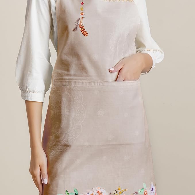 Maison d' Hermine 100% Cotton Apron for women with Pocket Kitchen Chef Apron for Men Cooking Mothers Day Gifts - Image 8