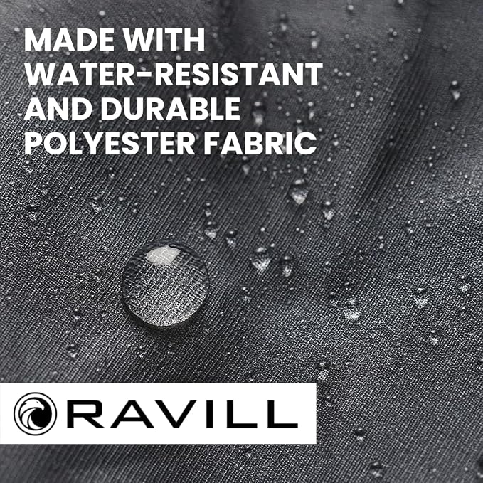 Ravill Black Apron with Pockets for Men and Women - 35" Long Multi Purpose Polyester Work Aprons for Cooking, Cleaning, Baking, Art - Water Resistant Kitchen Apron - Image 7