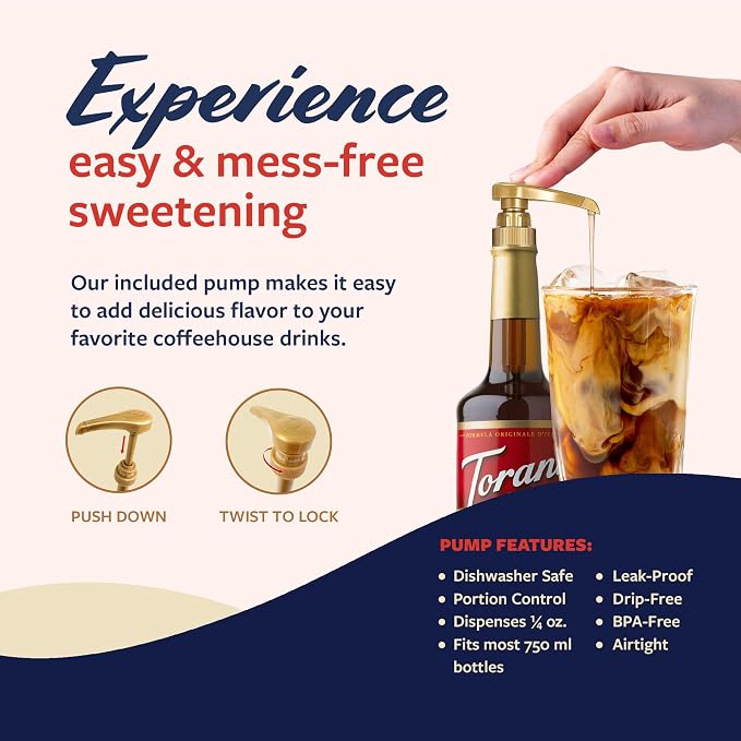 Torani Coffee Syrup, Gingerbread Flavoring for Drinks, Pump Included, 25.4 Fl Oz - Image 6