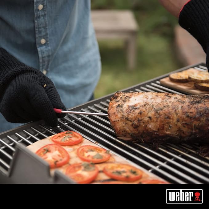 Weber iGrill Pro Meat Probe – Durable Stainless‑Steel Temperature Probe for iGrill & Weber Connect Devices with Color-Coded Sleeves