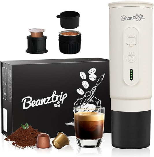 H02 PRO Portable Electric Espresso Maker, Women's Day Gift Coffee Machine Compatible with NS Capsule Original Pods & Ground Coffee, Mini Travel Espresso maker for Camping, Hiking, RV