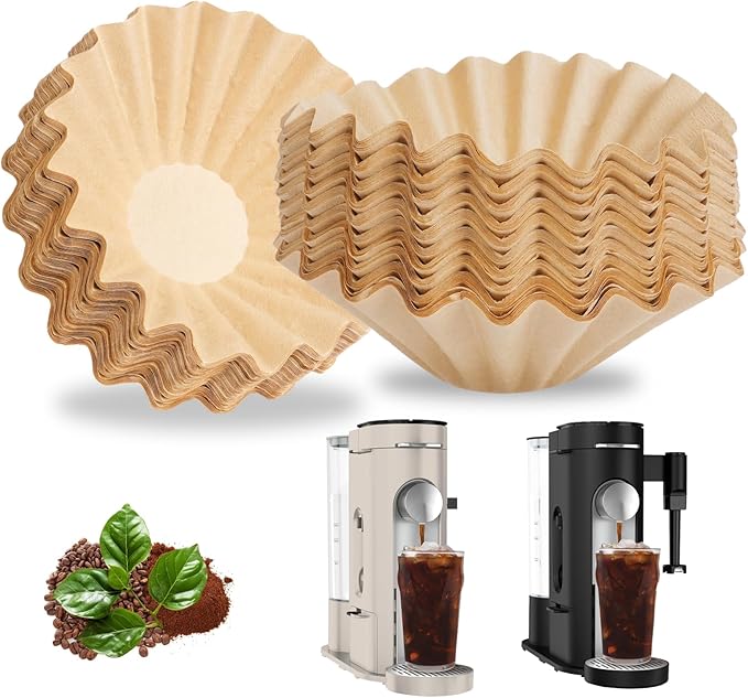 Disposable Coffee Paper Filter, 150 PCS Unbleached Coffee Filters Compatible with Ninja Pod & Grounds Specialty Single-Serve Coffee Maker, Paper Filters for Ninja PB051 PB041 Coffee Maker
