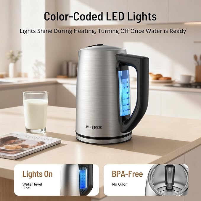 PARIS RHÔNE Cordless Electric Milk Frother for Adults
