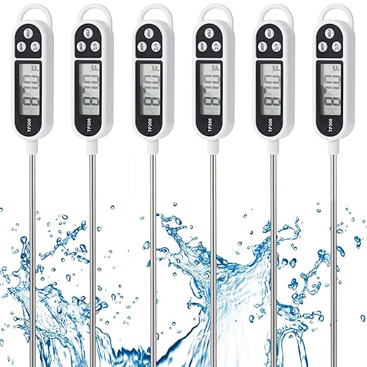 1/3pcs Candy Thermometer Digital Instant Read for Meat Kitchen Cooking Food Oil Deep Fry BBQ Grill Smoker (6, 23.2inch)