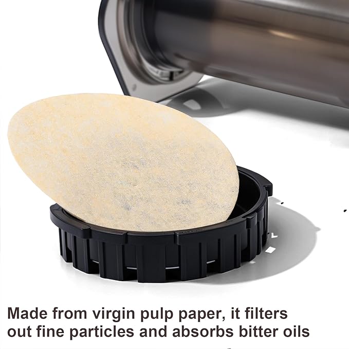 600Pcs Unbleached Coffee Filters, Replacement Round Coffee Filters, Disposable Paper Filters Compatible with Aerobie Aeropress Coffee Filter and Espresso Maker