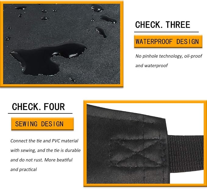 Homsolver Heavy Duty Vinyl Waterproof Apron for Unisex Adult, Ultra Lightweight, Chemical Resistant Industrial Work Apron - Image 4