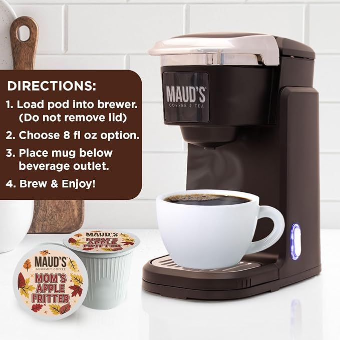 Maud's Maple Vanilla Flavored Coffee Pods, 18 ct, Medium Roast Flavored Coffee in Single Serve Pods – 100% Arabica Beans, Compatible with Keurig K Cups Maker - Image 5