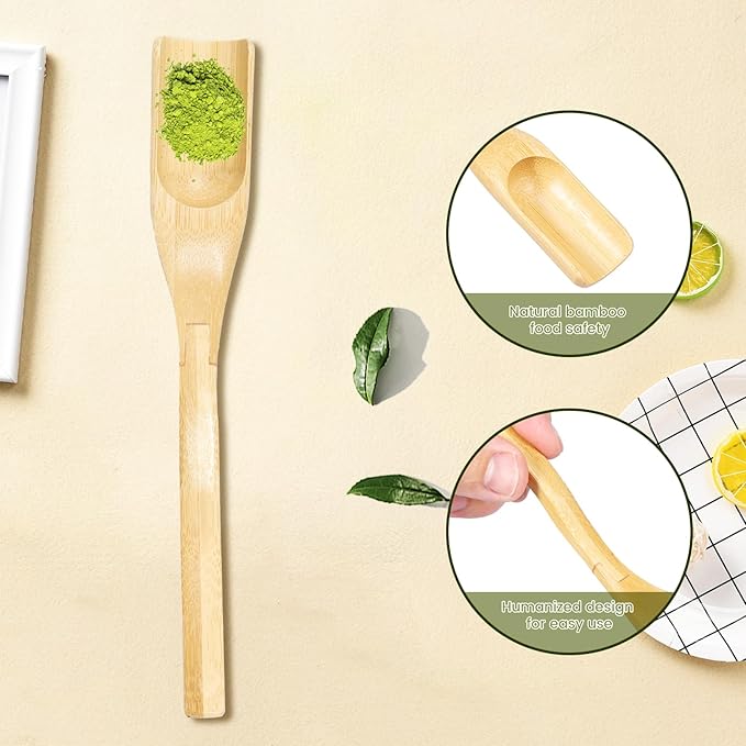 Japanese Matcha Whisk Set,Handmade Bamboo Traditional Starter Set,Traditional Matcha Tea Starter Kit with Tea Spoon Matcha Scoop, Safe Japanese Tea Accessories for Tea Lovers Beginners,gift