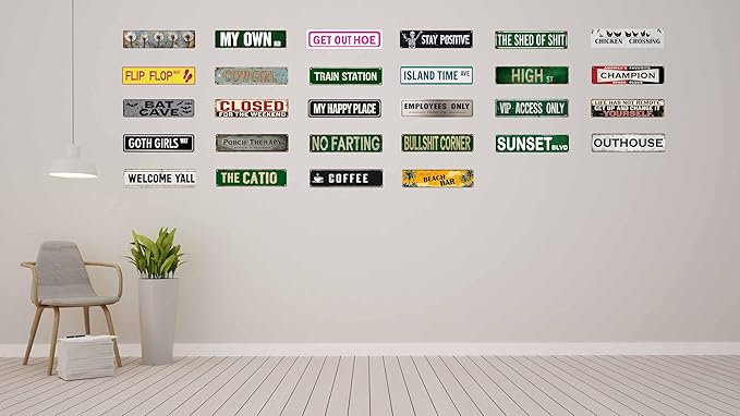 Flip Flop Way Metal Sign 4x16in Tropical Beach Style Plaque for Bathroom Yard House Indoor Outdoor Wall Decor