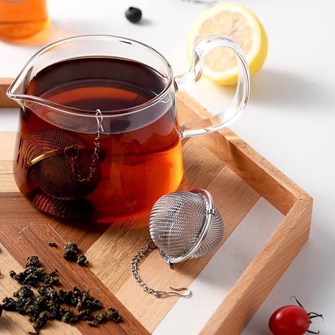 5PCS Tea Infuser, Upgraded Tea Strainer, Premium Tea Infusers for Loose Tea, Tea Steeper, Tea Ball for Tea Flavoring Herbal Spices Seasonings