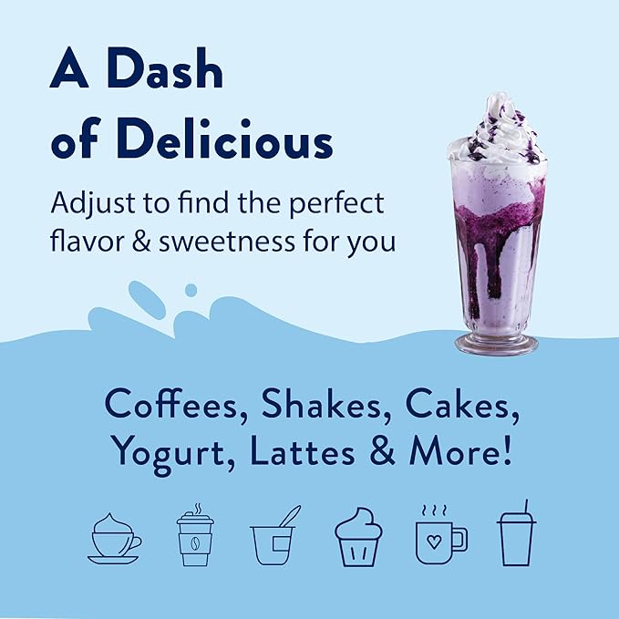 Jordan's Skinny Mixes Sugar Free Coffee Syrup, Blueberry Cobbler Coffee Flavoring Syrup, Zero Calorie Drink Mix for Lattes, Baking, Protein Shake or Cocktail, Dairy & Gluten Free, Kosher, 25.4 Fl Oz - Image 7