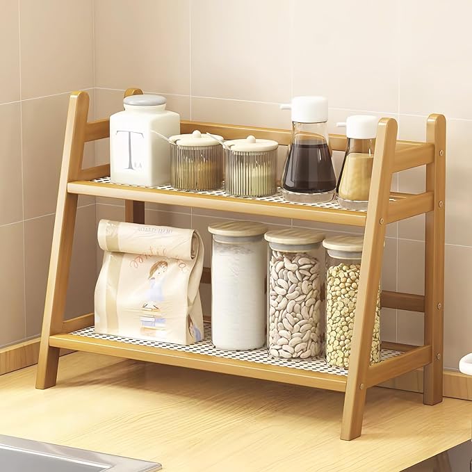 Coffee Station Organizer, Mug Holder Countertop, Kitchen Counter Shelf for Tea Coffee Bar Accessories, Matcha Stand, Cup Display, Condiment Storage Rack (patent pending) - Image 6