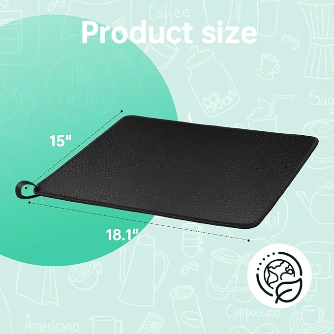 Sliding Pad for BLACK+DECKER 12-Cup Coffee Maker (CM0915BKD)(18.1"×15")- Smooth Glide with Anti-Slip Base - Perfect Accessories Fit for Black and Decker Coffee Maker