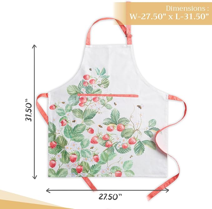 Maison d' Hermine 100% Cotton Apron for women with Pocket Kitchen Chef Apron for Men Cooking Mothers Day Gifts - Image 4