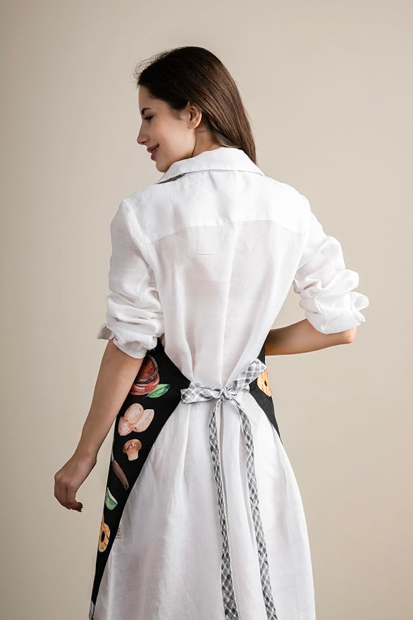 Maison d' Hermine 100% Cotton Apron for women with Pocket Kitchen Chef Apron for Men Cooking Mothers Day Gifts - Image 8
