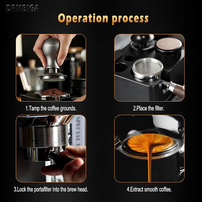 53.3mm Espresso Puck Screen 2 Pack - 3rd Gen Dual-Layer Lower Shower Screen, Reusable Metal Coffee Filter for Breville 54mm Portafilter Basket, 316 Stainless Steel Barista Tool - Image 6
