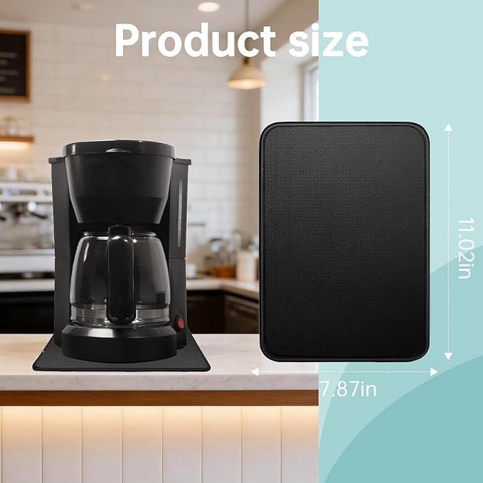 Unmake Sliding Pad for 5-Cup Coffeemaker (10.02"×7.87")- Smooth Glide with Anti-Slip Base - Perfect Accessories Fit for Black and Decker Coffee Maker