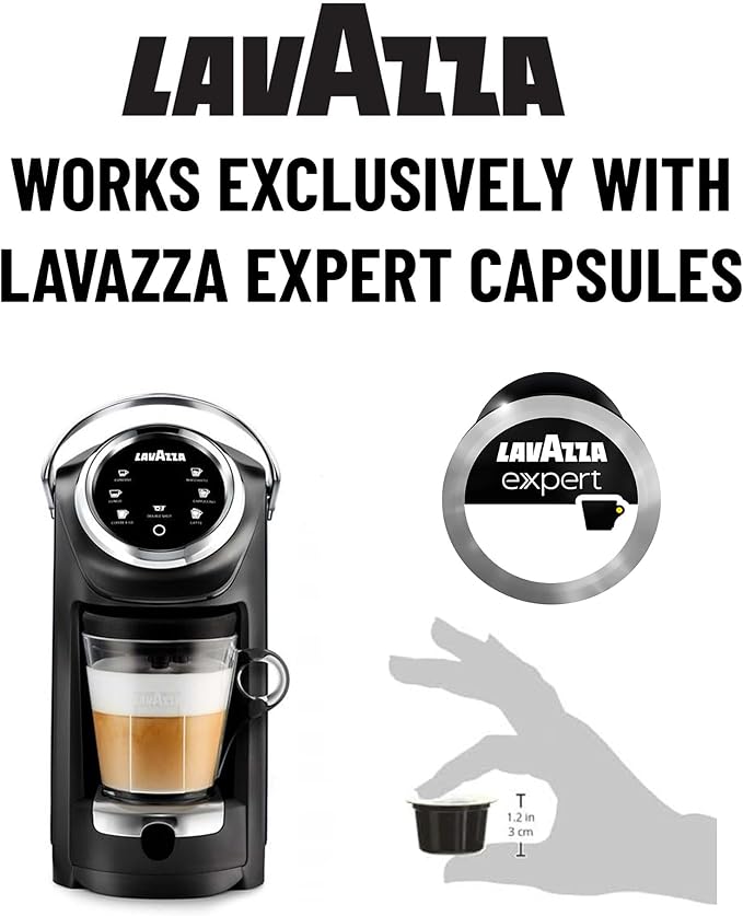 Lavazza Expert Coffee Classy Plus Single Serve ALL-IN-ONE Espresso & Coffee Brewer Machine - LB 400 - (Includes Built-in Milk Vessel/Frother)