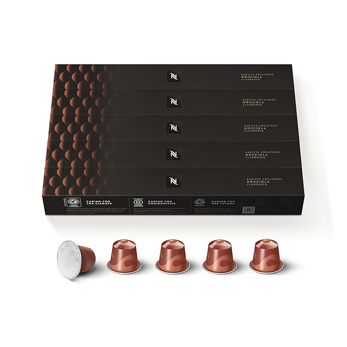Nespresso Capsules Original Line, Flavored Nocciola Medium Roast, 50 Count Coffee pods