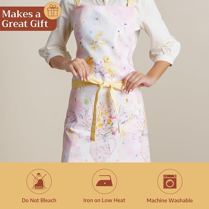 Maison d' Hermine 100% Cotton Apron for women with Pocket Kitchen Chef Apron for Men Cooking Mothers Day Gifts - Image 5