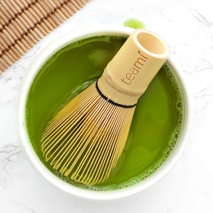 TRADITIONAL HANDMADE ORGANIC JAPANESE BAMBOO WHISK | Best to use with 100% Matcha Green Tea Powder for Perfect Latte's | Strong, Beautiful, & Durable Design
