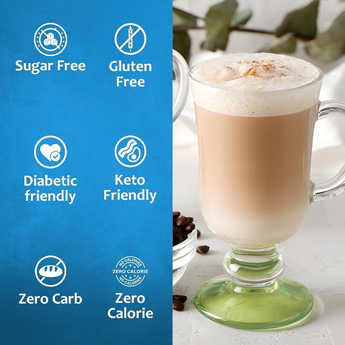 Syruvia Sugar Free Coffee Syrup, Almond Flavored Syrup for Drinks, Lattes, and Desserts – 25.4 fl oz, With Pump - Image 4