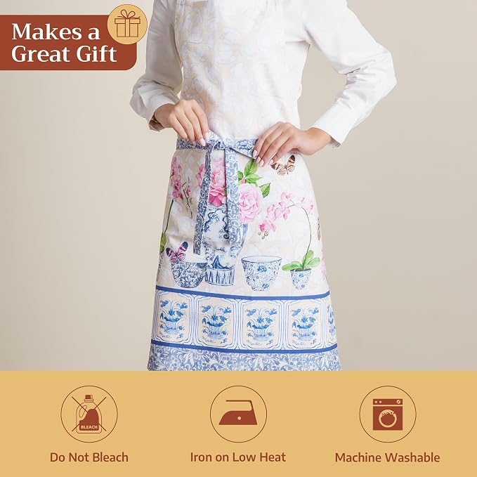 Maison d' Hermine 100% Cotton Apron for women with Pocket Kitchen Chef Apron for Men Cooking Mothers Day Gifts - Image 5