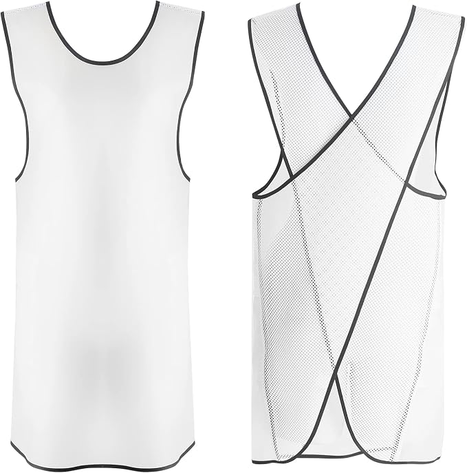 Waterproof Cross Back Apron, Shortened Design Waterproof Apron, Japanese Style Aprons with Pockets, X Cross Halter Apron, Cooking Aprons for Dishwashing, Cleaning Work with Water - White Translucent by KKTOCHVC