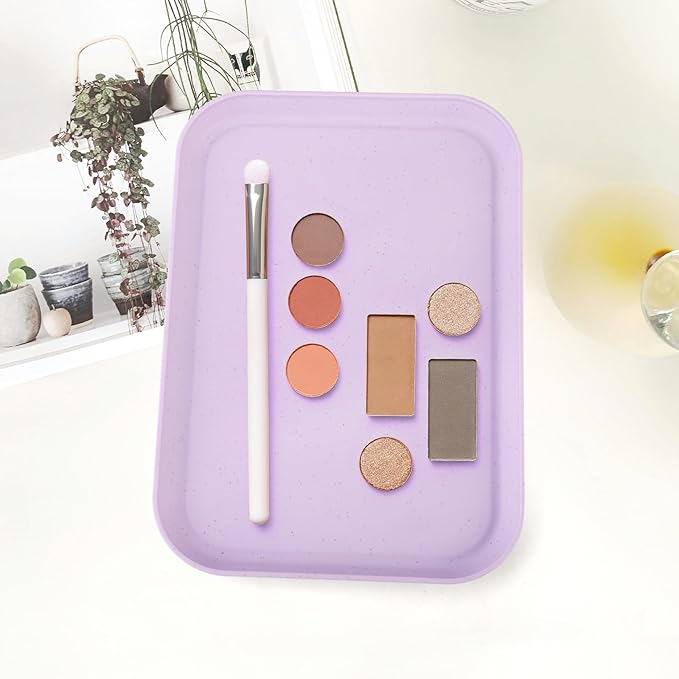Purple Plastic Serving Platters and Trays,Serving Dishes for Entertaining,Rectangular Platters for Serving Food, Appetizer Serving Trays for Snacks,Charcuterie,Chips,Candy,Fruit,Sushi
