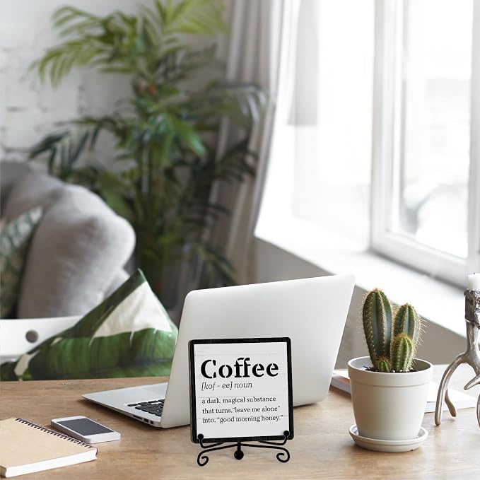 Coffee Bar Decor For Bar, Funny Cute Coffee Signs For Station Cafe Shop, Table Desk Kitchen Shelf Corner Decorations And Accessories (coffe-05) - Image 5