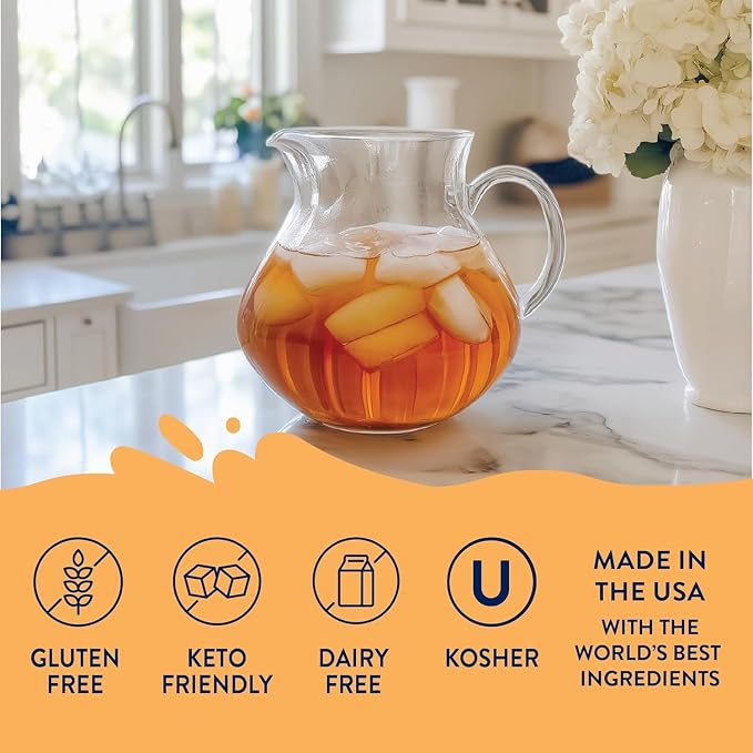 Jordan's Skinny Mixes Sugar Free Syrup, Sweet Tea Flavor, Fruit Flavored Water Enhancer, Drink Mix for Iced Tea, Lemonade, Drinks, Low Calorie Water Flavoring, Dairy & Gluten Free, Kosher, 25.4 Fl Oz, 2 Pack - Image 6