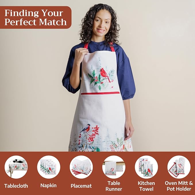 Maison d' Hermine 100% Cotton Apron for women with Pocket Kitchen Chef Apron for Men Cooking Mothers Day Gifts - Image 4