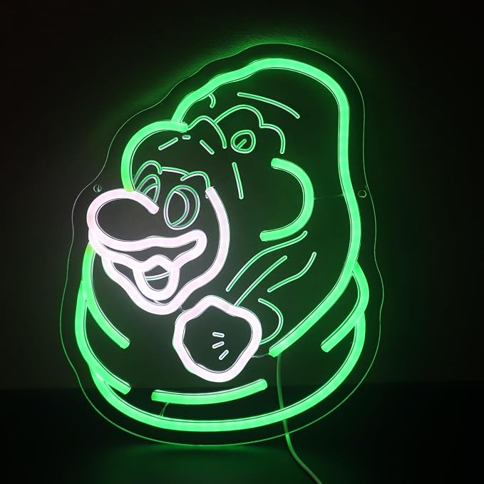 Funny Man Gaming Neon Sign for Kids Bedroom Game Room, LED Anime Wall Art for Gaming Setup, Man Cave, Dorm Decor, Dimmable USB, Awesome Gift for Gamers Teens, Boys, Kids by Nordstylee