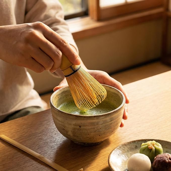 Clay&Fire Matcha Whisk, 2 Pack Handcrafted Bamboo Whisk for Matcha Powder, Traditional Japanese Chasen for Matcha Stirrer, 100% Natural Matcha Wisk