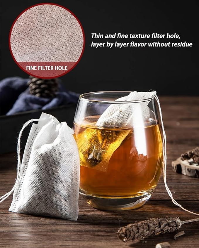 1000pcs Disposable Tea Bags for Loose Leaf Tea, Disposable Small Mesh Bags for Cooking, Loose Tea, Coffee, Spice, Herbs