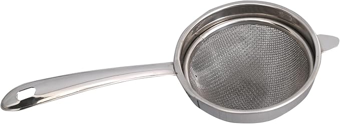 Stainless Steel Indian Tea Strainer Chai Chalni coffee Filter Coffee Strainer juice filter liquid strainer-set of 1