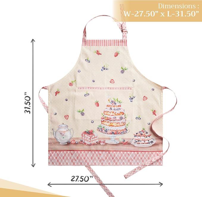 Maison d' Hermine 100% Cotton Apron for women with Pocket Kitchen Chef Apron for Men Cooking Mothers Day Gifts - Image 4
