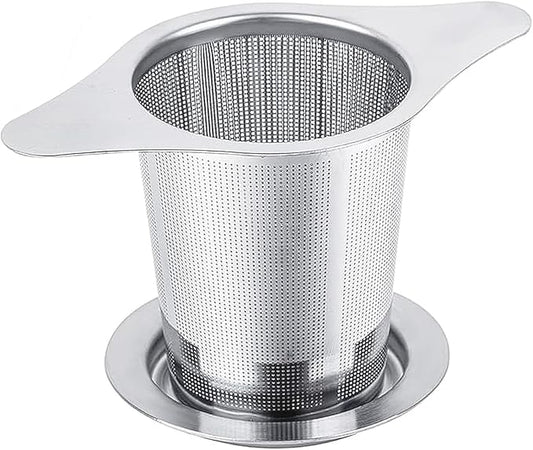 Universal Tea Infuser with Lid Stainless Steel Filter Fits Mugs Cups Teapots Food Grade