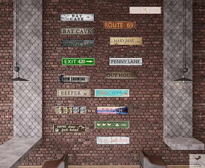 Softball Street Sign Vintage Road Poster Home Decoration Retro Avenue Tin Sign Room Decoration Wall Art Outdoor Decoration Decorative Plaque 4 X 16 Inch - Image 5