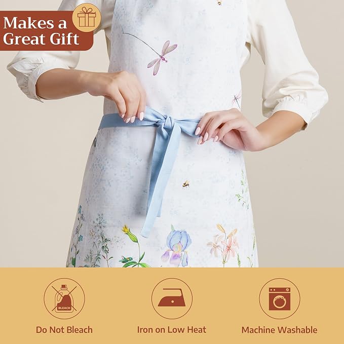 Maison d' Hermine 100% Cotton Apron for women with Pocket Kitchen Chef Apron for Men Cooking Mothers Day Gifts - Image 5