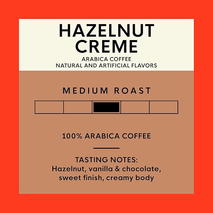 San Francisco Bay Compostable Coffee Pods - Hazelnut Crème (80 Ct) K Cup Compatible including Keurig 2.0, Flavored, Medium Roast