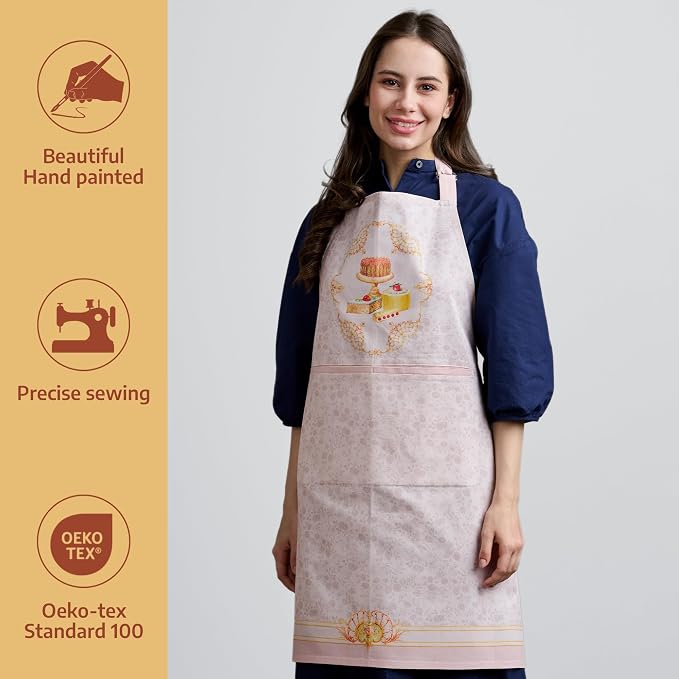 Maison d' Hermine 100% Cotton Apron for women with Pocket Kitchen Chef Apron for Men Cooking Mothers Day Gifts - Image 2