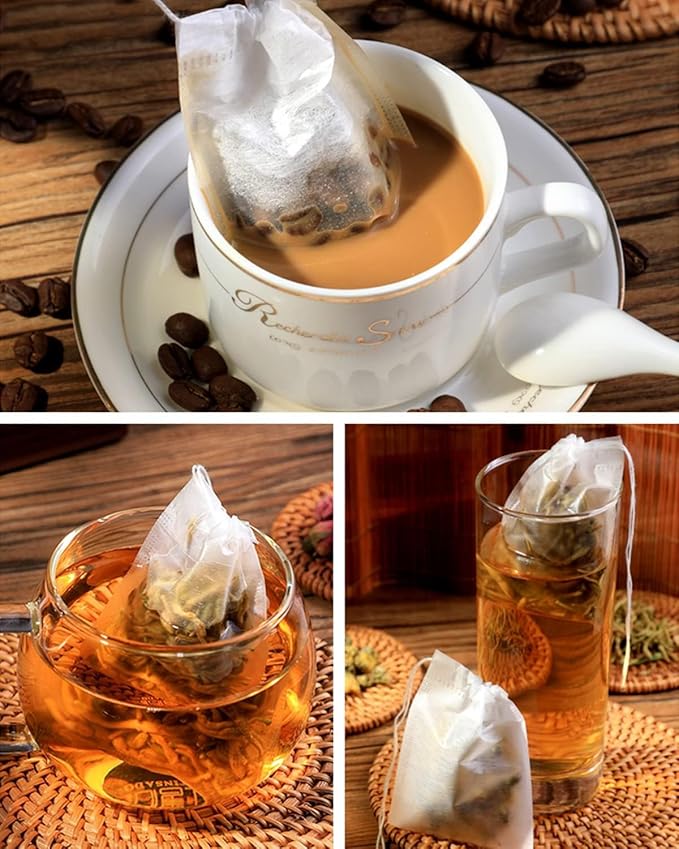 1000pcs Disposable Tea Bags for Loose Leaf Tea, Disposable Small Mesh Bags for Cooking, Loose Tea, Coffee, Spice, Herbs
