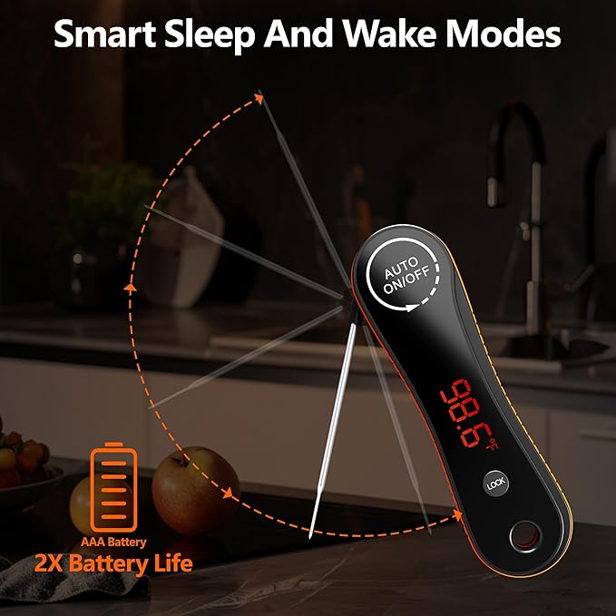 Meat Thermometer Digital Instant Read - Paysean Meat Thermometer for Grilling, BBQ, Candy, Liquid, Beef